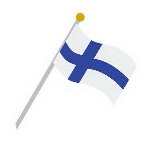 finn hangulatjel: a finn kék-fehér zászló
