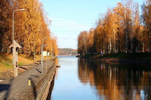 A Päijänne tó a zsilip felől